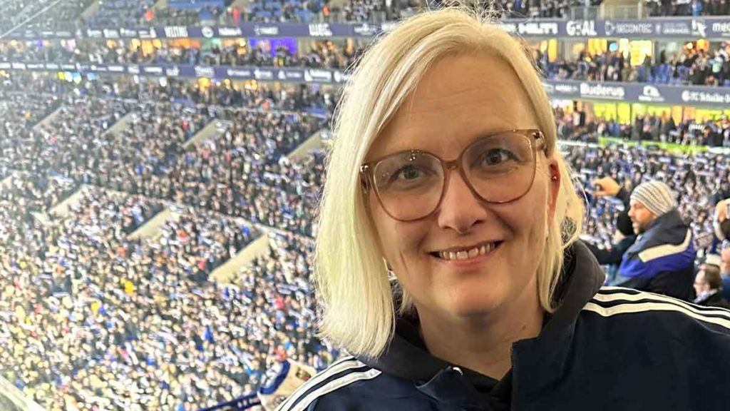 Melanie Illburger im Stadion